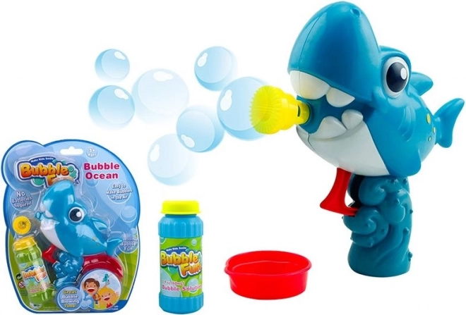 Bolle di sapone Squalo con ricarica 60 ml Bubble Fun