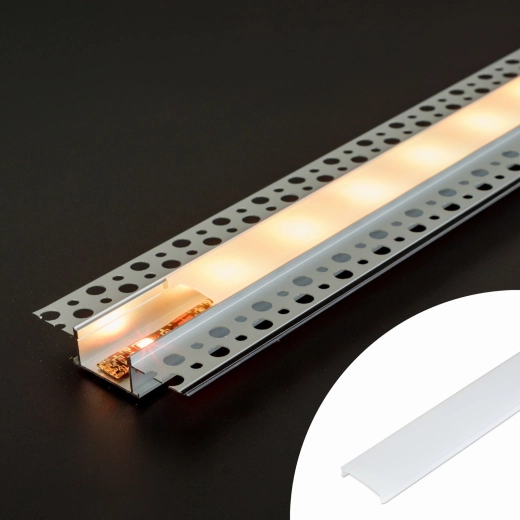 Copertura opalina per profilo LED in alluminio 1000 mm