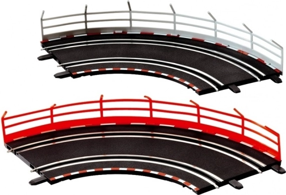 Parapetto per piste Carrera GO!!!, GO!!! Plus e Digital 143 – set da 10 pz