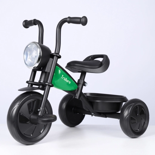 Qplay triciclo Triduro verde per bambini 2–6 anni