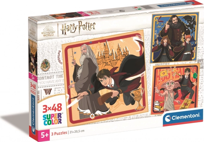 Puzzle Square: Harry Potter, 3x48 pezzi