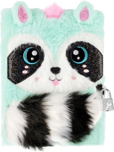 Diario di peluche con lucchetto – procione