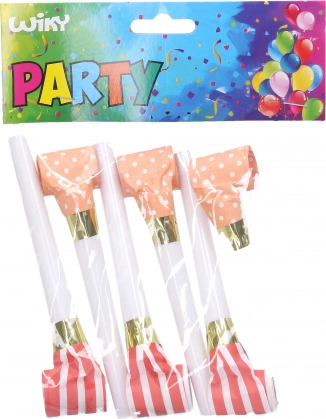 Fischietti da festa 6 pezzi