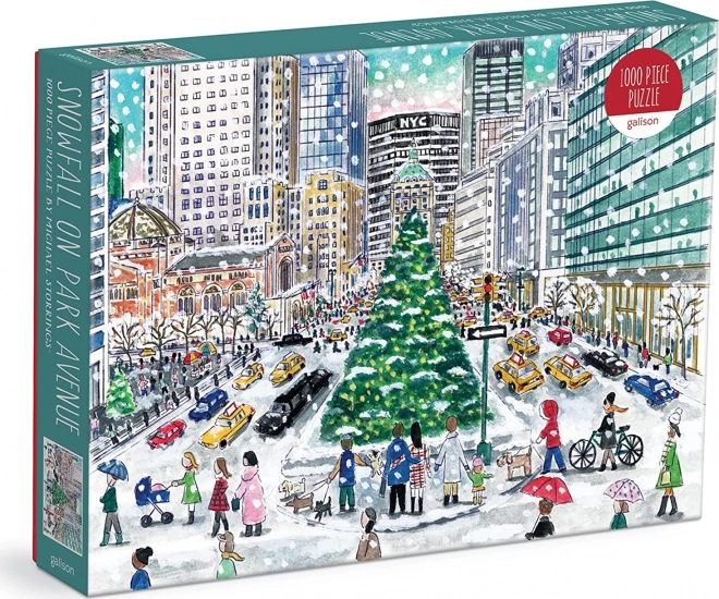 Puzzle Nevicate su Park Avenue di Michael Storrings - 1000 pezzi