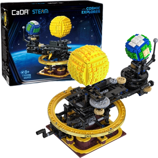 Modello meccanico CaDA Master del sistema solare – Sole, Terra e Luna - 1 pezzo