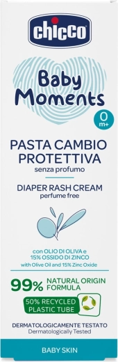 Chicco crema per dermatite da pannolino con zinco Baby Moments 100 ml