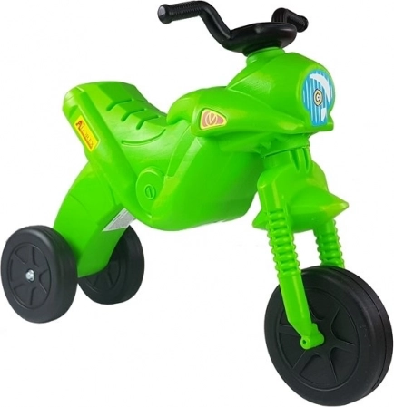 Motocicletta senza pedali a tre ruote per bambini Enduro – Verde