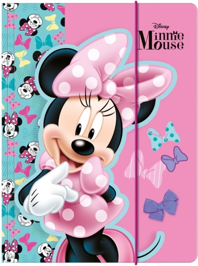Cartellina porta quaderni Minnie A4 con elastico