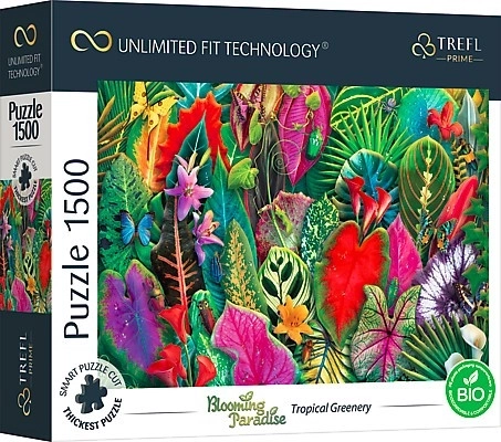 Puzzle Blooming Paradise: Verde tropicale 1500 pezzi