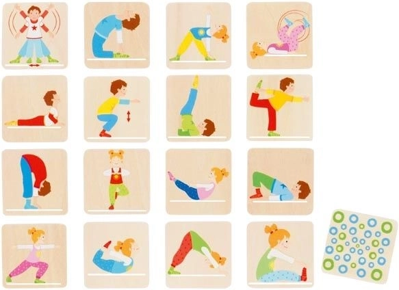 Goki gioco di memoria in legno Ginnastica