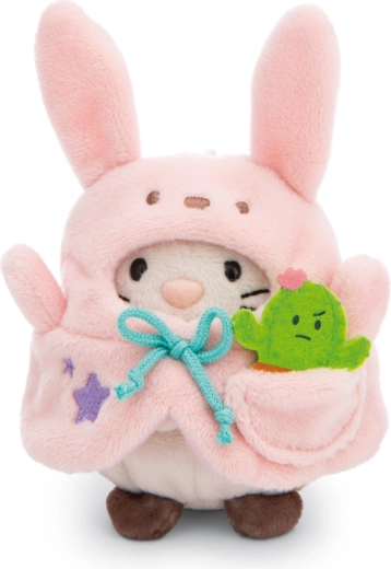 Nici MyMochi gattina Angy in costume da coniglietta con cactus – set regalo di peluche 8 cm
