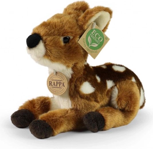 Cerbiatto di peluche sdraiato 22 cm eco-friendly