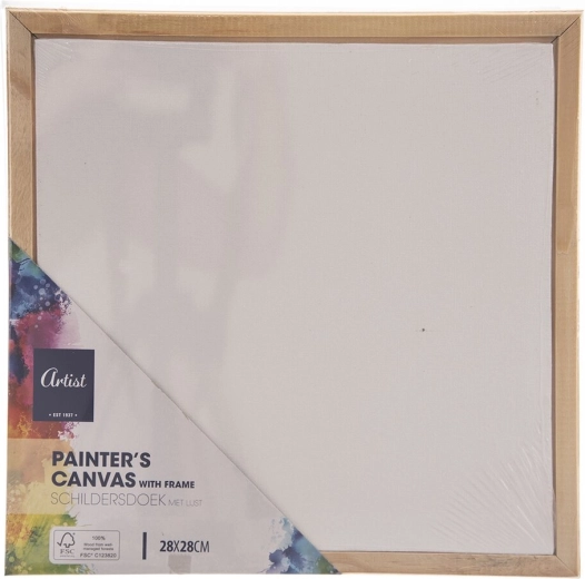 Tela da pittura su telaio in legno 28 × 28 cm
