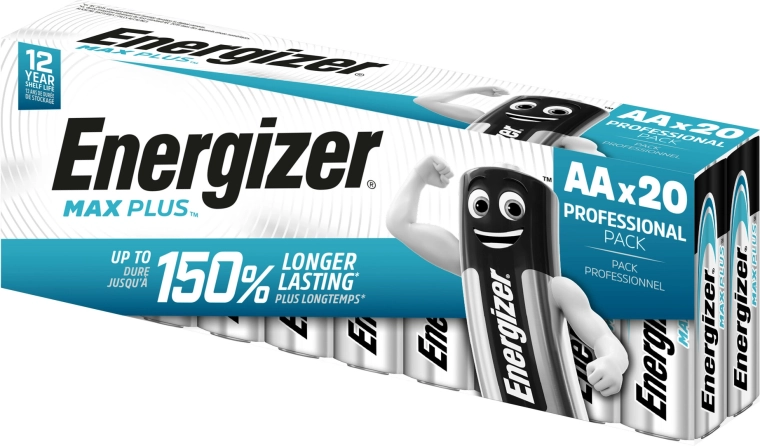 Energizer Max Plus AA batterie alcaline 20 pz