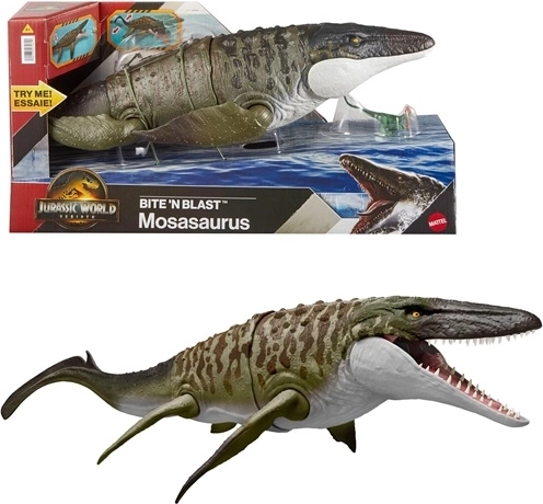 Jurassic World Mozasaurus con attacco della mascella