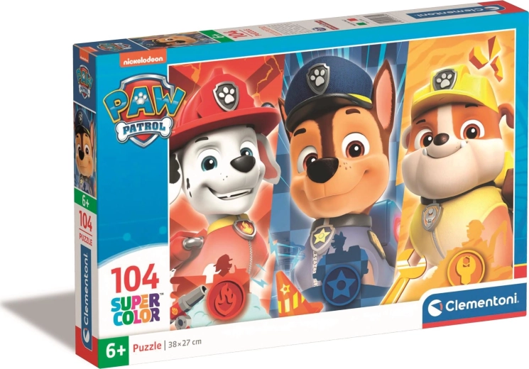 Puzzle da 104 pezzi con motivo Paw Patrol di Clementoni