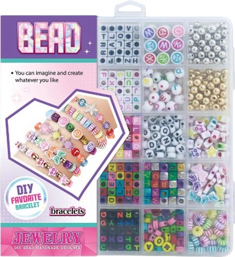 Set creativo per realizzare braccialetti di perline