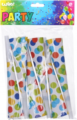 Trombette di festa Puntini 20 cm