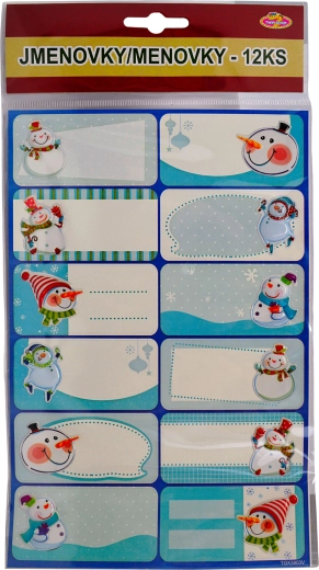 Etichette adesive per regali di Natale