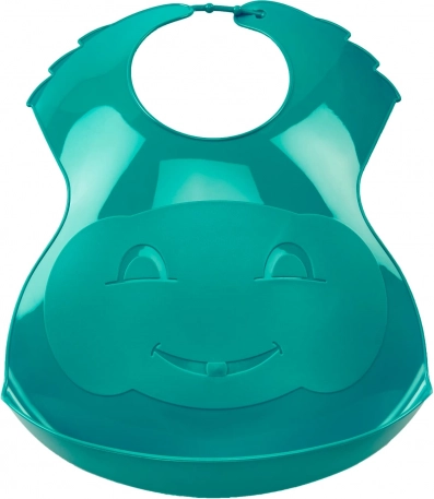 Bavaglino di plastica Deep Peacock