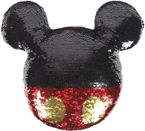 Cuscino Mickey con paillettes reversibili
