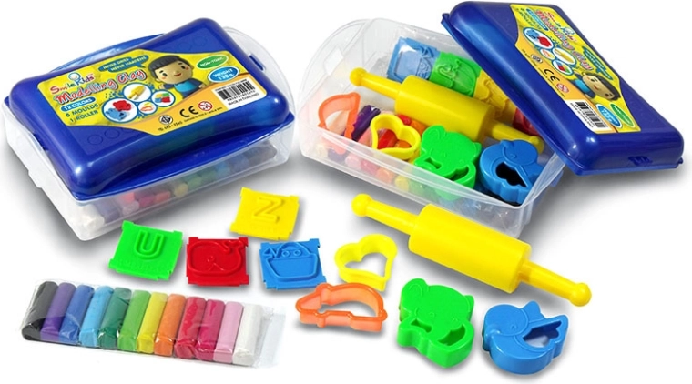 Pasta modellabile creativa 12 colori con accessori in scatola