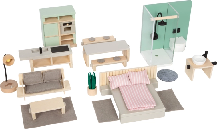 Small Foot set di mobili per casetta delle bambole