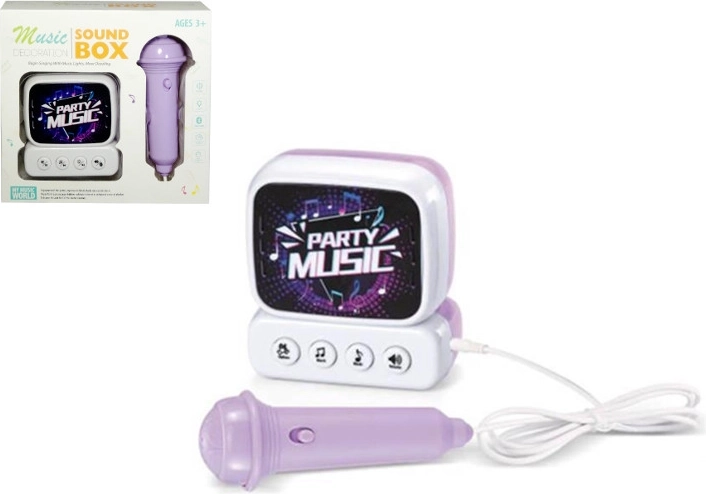 Sound box musicale mini con microfono per bambini