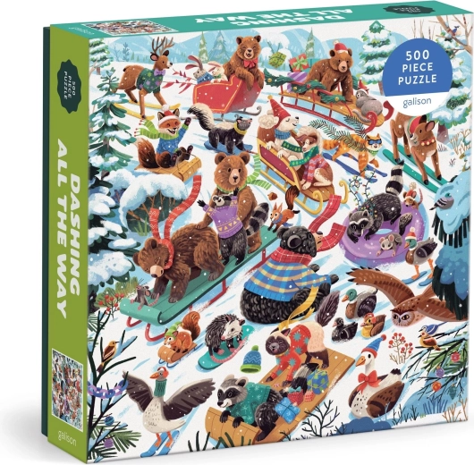 Puzzle quadrato Galison A tutto vapore, 500 pezzi