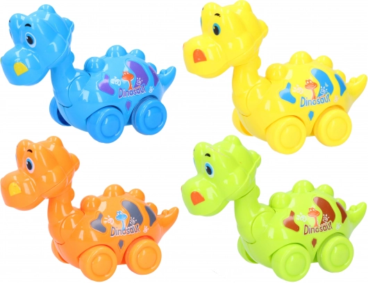 Dinosauri a retrocarica 14 cm – colorati giocattoli su ruote per bambini