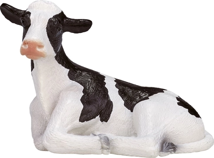 Figura di vitello Holstein sdraiato