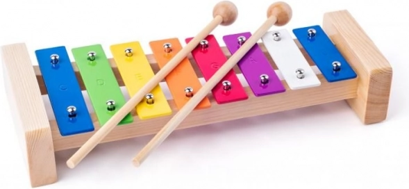 Cembali metallici colorati per bambini - Woody