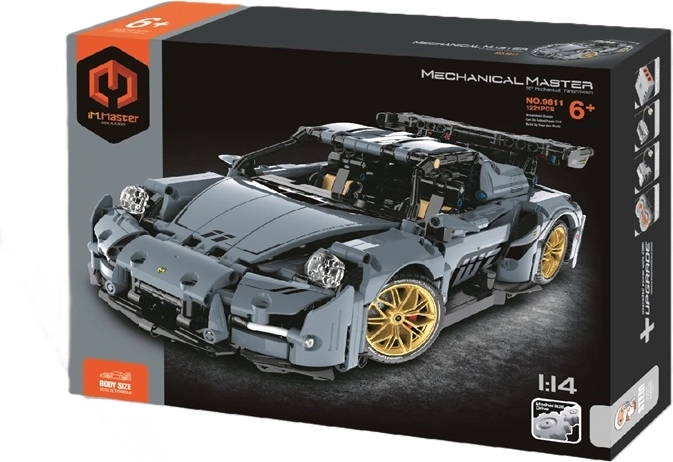 IM.Master auto da corsa in scala 1:14 (blu) kit di costruzione