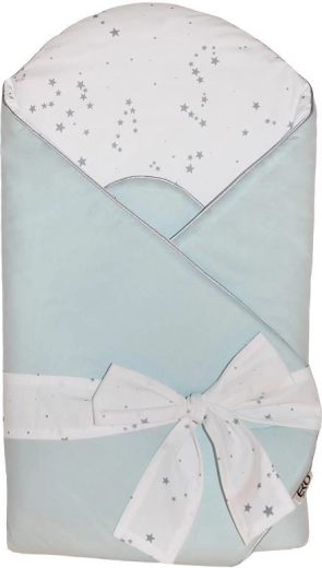 Fascia avvolgente in cotone con stampa e inserto in fibra di cocco Mint