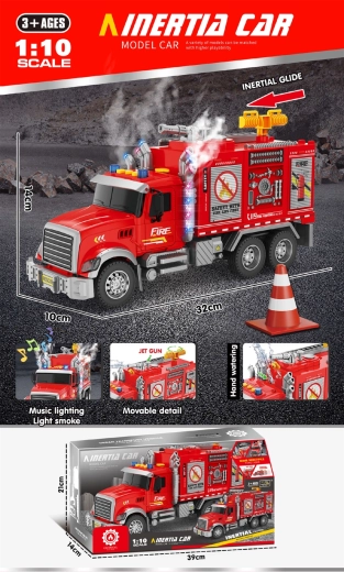 Autopompa interattiva con luce, suono e fumo