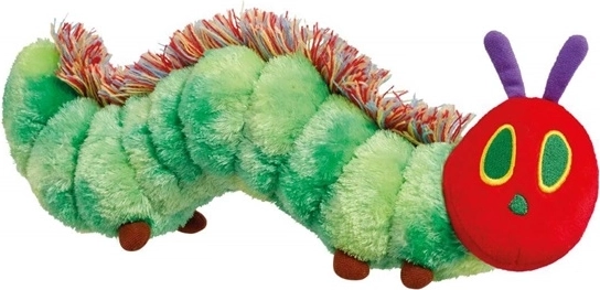 bruco di peluche molto affamato – medio