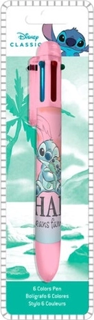 Disney Stitch penna a sfera a sei colori