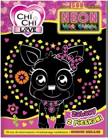 ChiChiLove album da colorare neon con adesivi