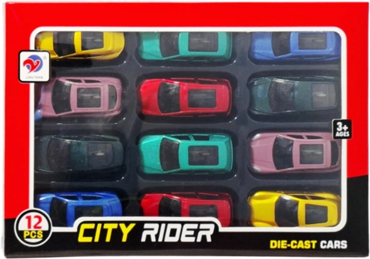 Auto in metallo – set da 12 pz