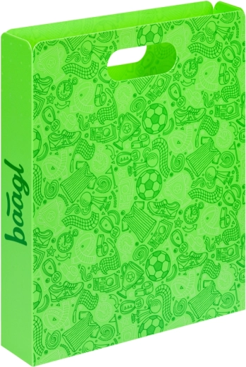 Baagl cartellina in plastica per quaderni scolastici – calcio