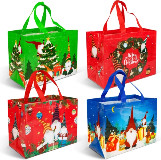 Borsa regalo natalizia 31 × 25 × 17 cm - 1 pezzo