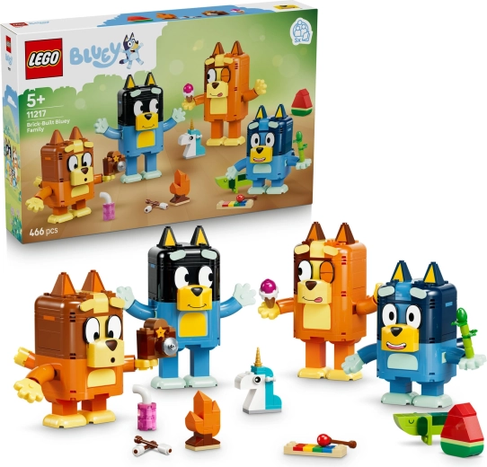 LEGO Bluey famiglia Bluey in mattoncini