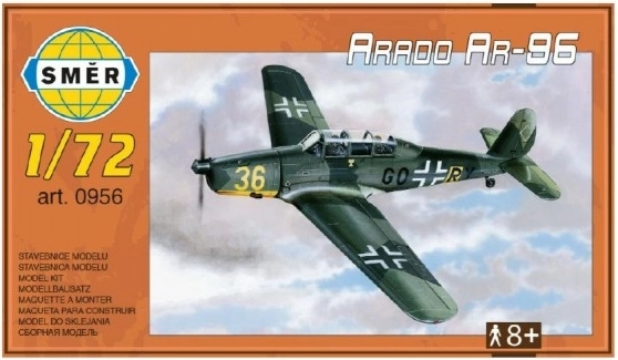 Modello Arado AR-96 1:72 15,2 x 1,18 cm in scatola da 25 x 14,5 x 4,5 cm