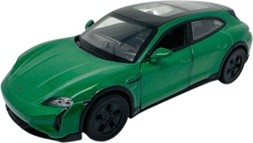 Modello elettrico Porsche Taycan Turbo S verde