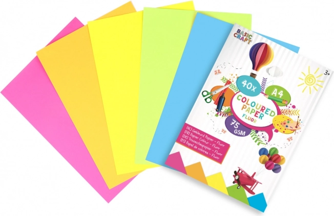 Carta colorata neon A4