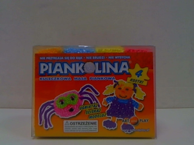 Piankolina pasta modellabile a palline 4 colori arancione