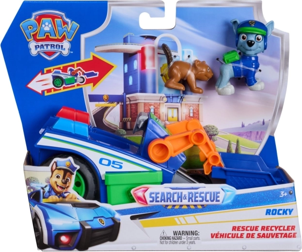Paw Patrol veicolo di soccorso di Rocky con personaggi