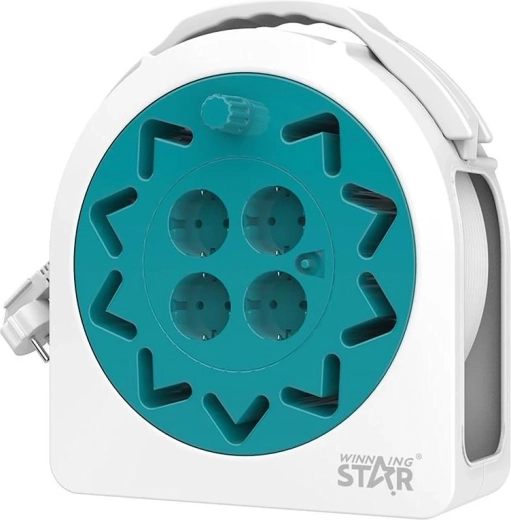 Avvolgicavo WinningStar con cavo da 20 m e 4 prese da 230 V