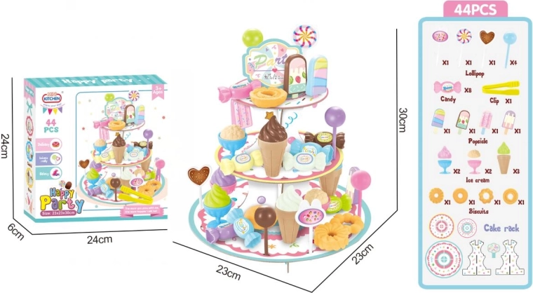 Click4Toys espositore a tre piani per dolciumi con accessori
