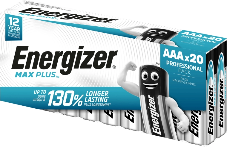 Energizer Max Plus AAA batterie alcaline, 20 pz